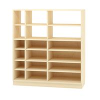 Materialschrank offen, Dekor, B 120 x H 130 x T 40 cm