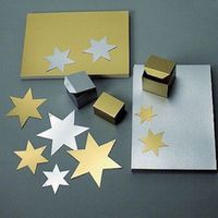 Fotokarton A4 silber, 50 Blatt