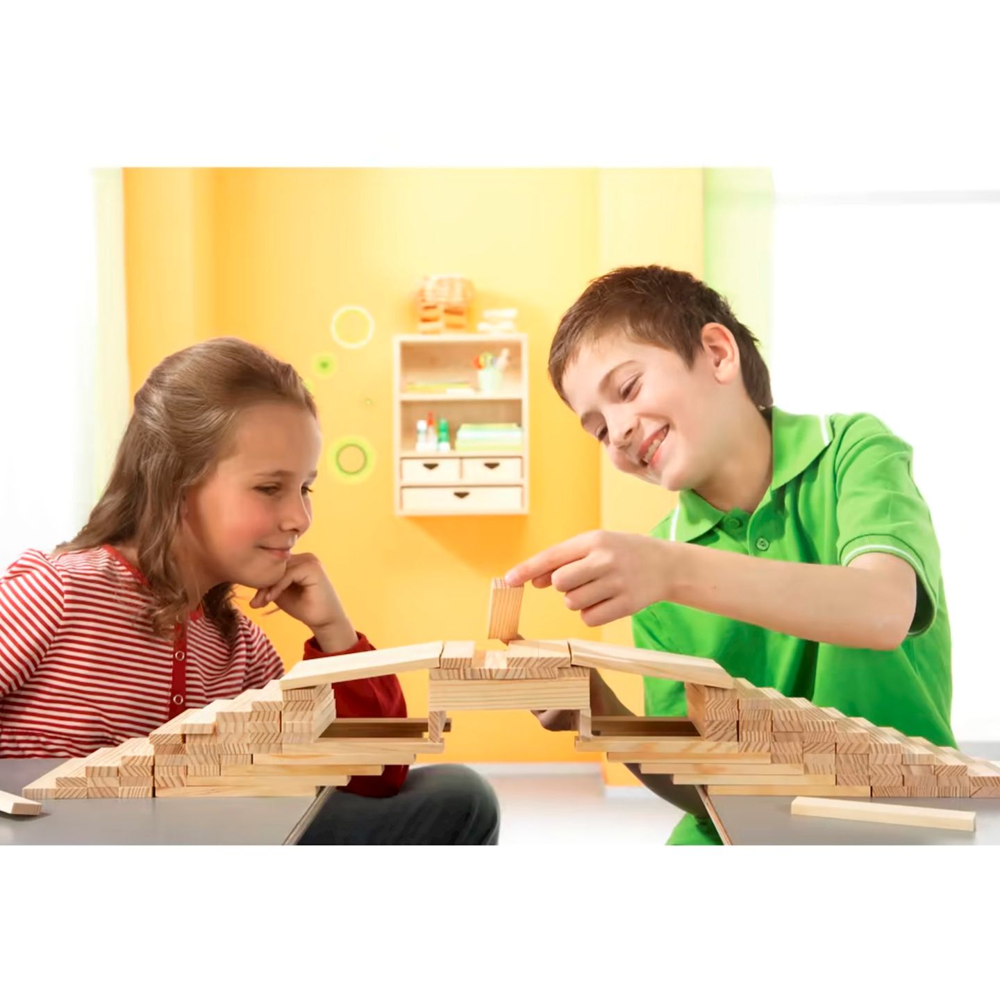 Kapla Bauholz, 200 Stk. in Kartontrommel