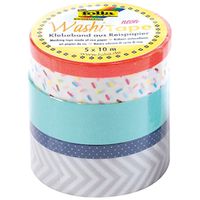 Washi Tape, Set aus 5 Rollen