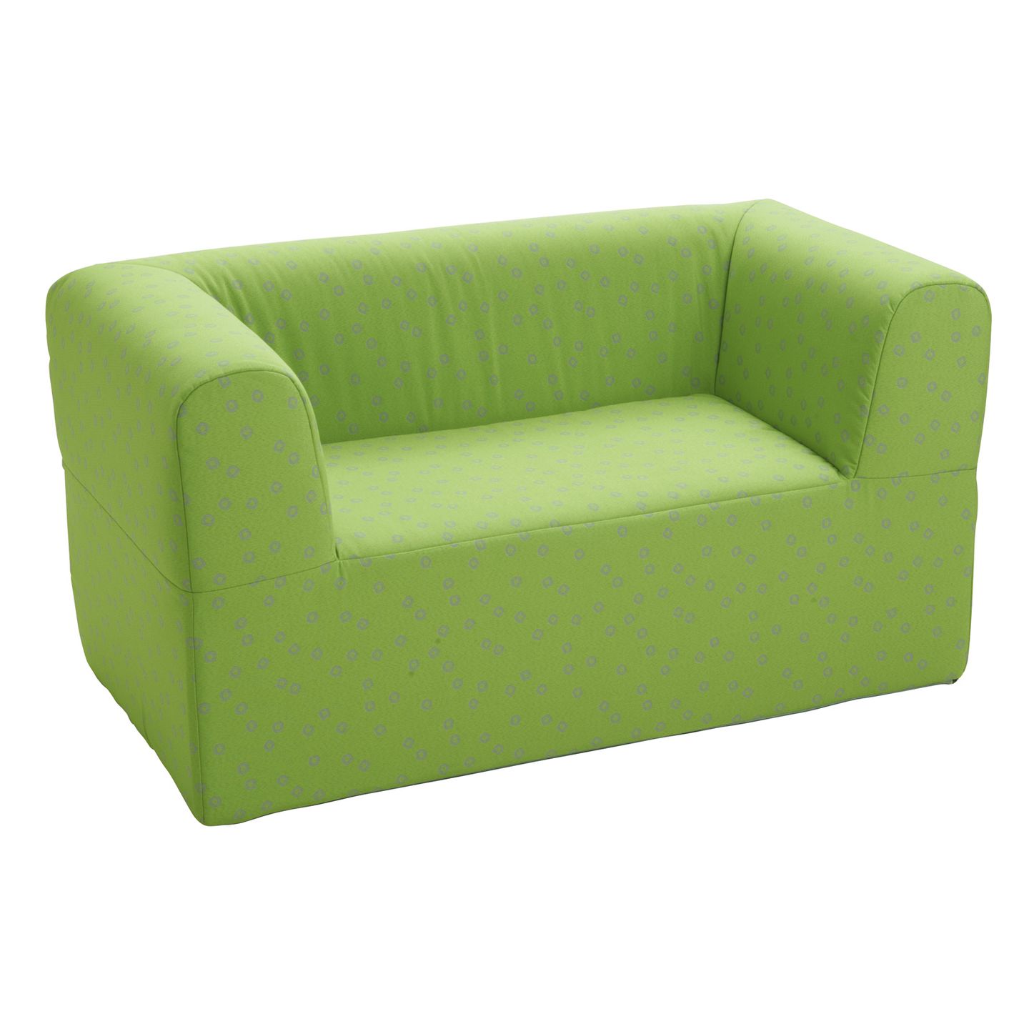 Kindergarten-Sofa 2-Sitzer mit Kunstlederbezug, Sitzhöhe 30 cm