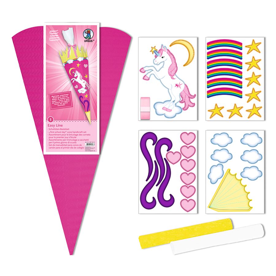 Schultüten Bastelset Easy Line Einhorn