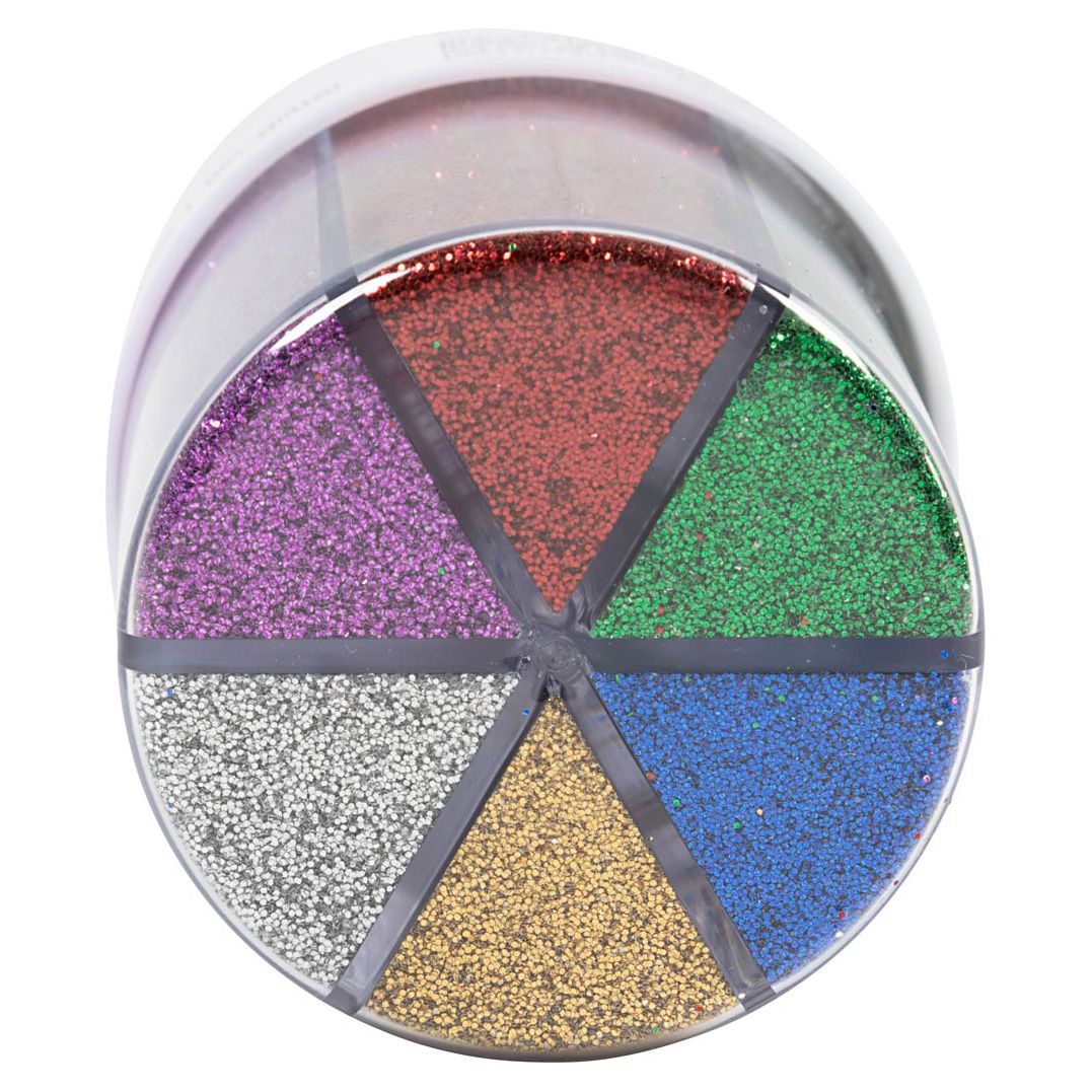 Glitter Sortiment BIO Metallic, 6 x 28 ml