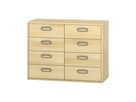 Pureo Schubkastenchrank mit 8 Schubkästen, Furnier
B 100 x H 75 x T 42 cm