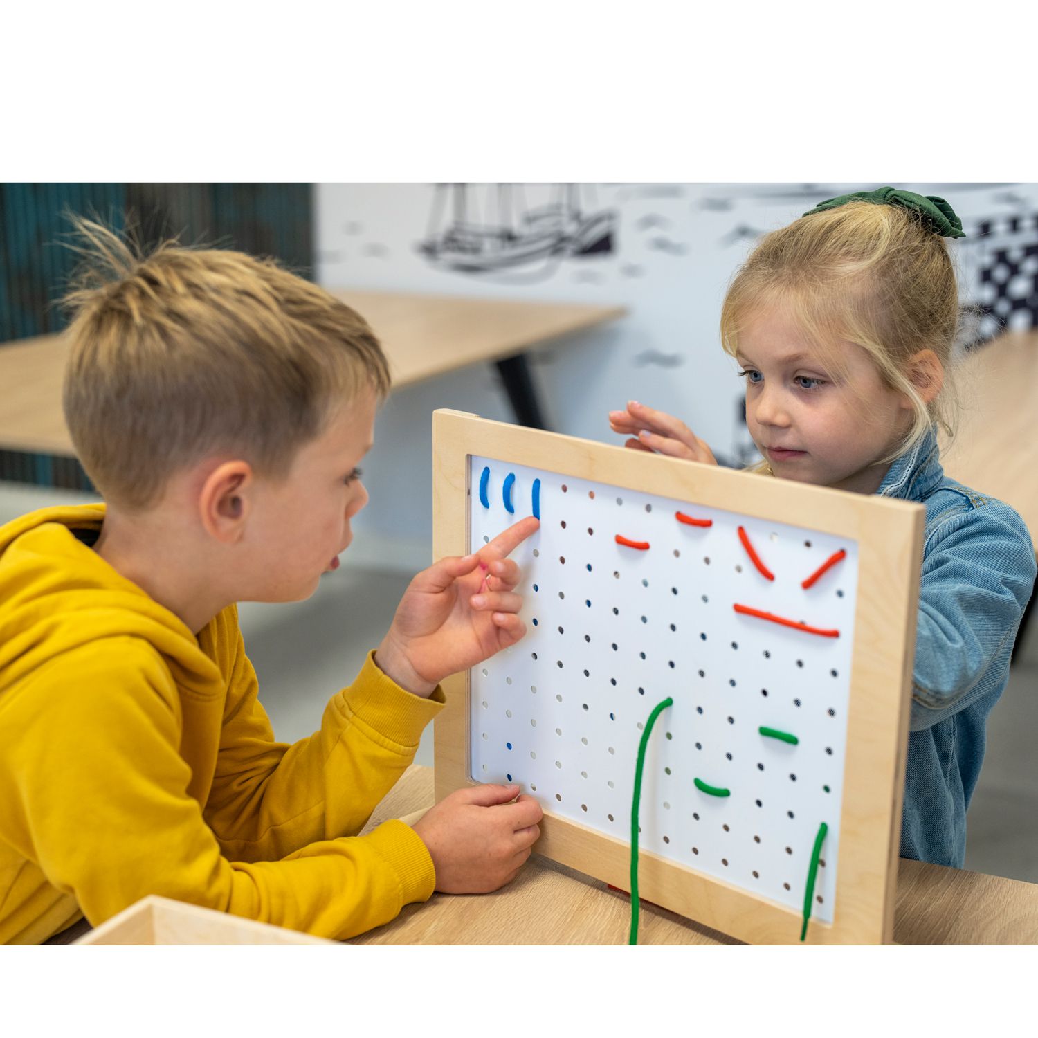 Zusammen schnüren