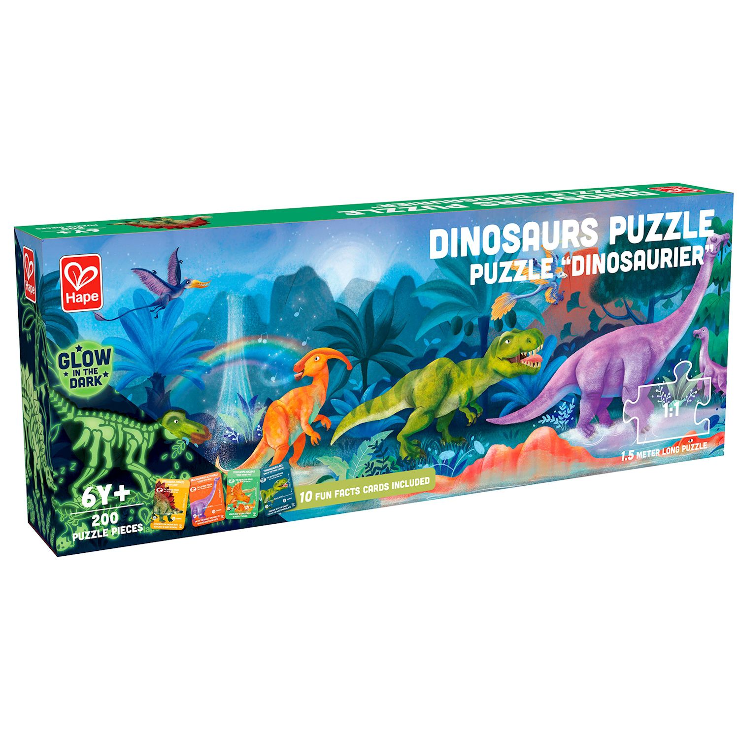 Bodenpuzzle Dinosaurier, 200 Teile