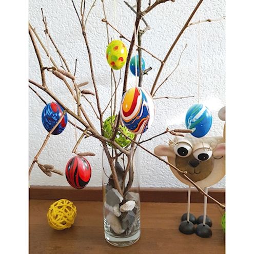 Eier aus Kunststoff, 50 Stk.