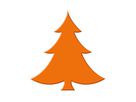 Motiv Locher mittel, Tannenbaum