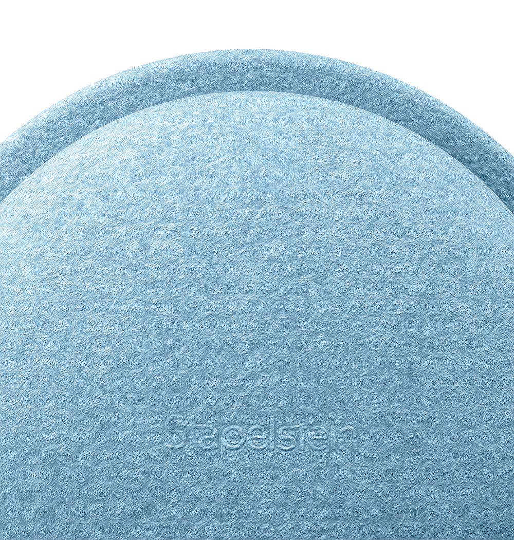 Stapelstein light blau