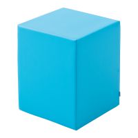 Sitzelement Quader mit Kunstlederbezug, Sitzhöhe 43 cm