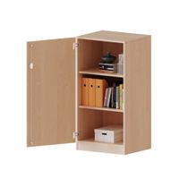 Schrank mit Sockel, 1 Tür abschliessbar (Türanschlag links), 2 Einlegeböden, B 60 x H 118 x T 40 cm