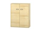 Pureo Doppeltürenschrank Furnier, B 100 x H 125 x T 42 cm