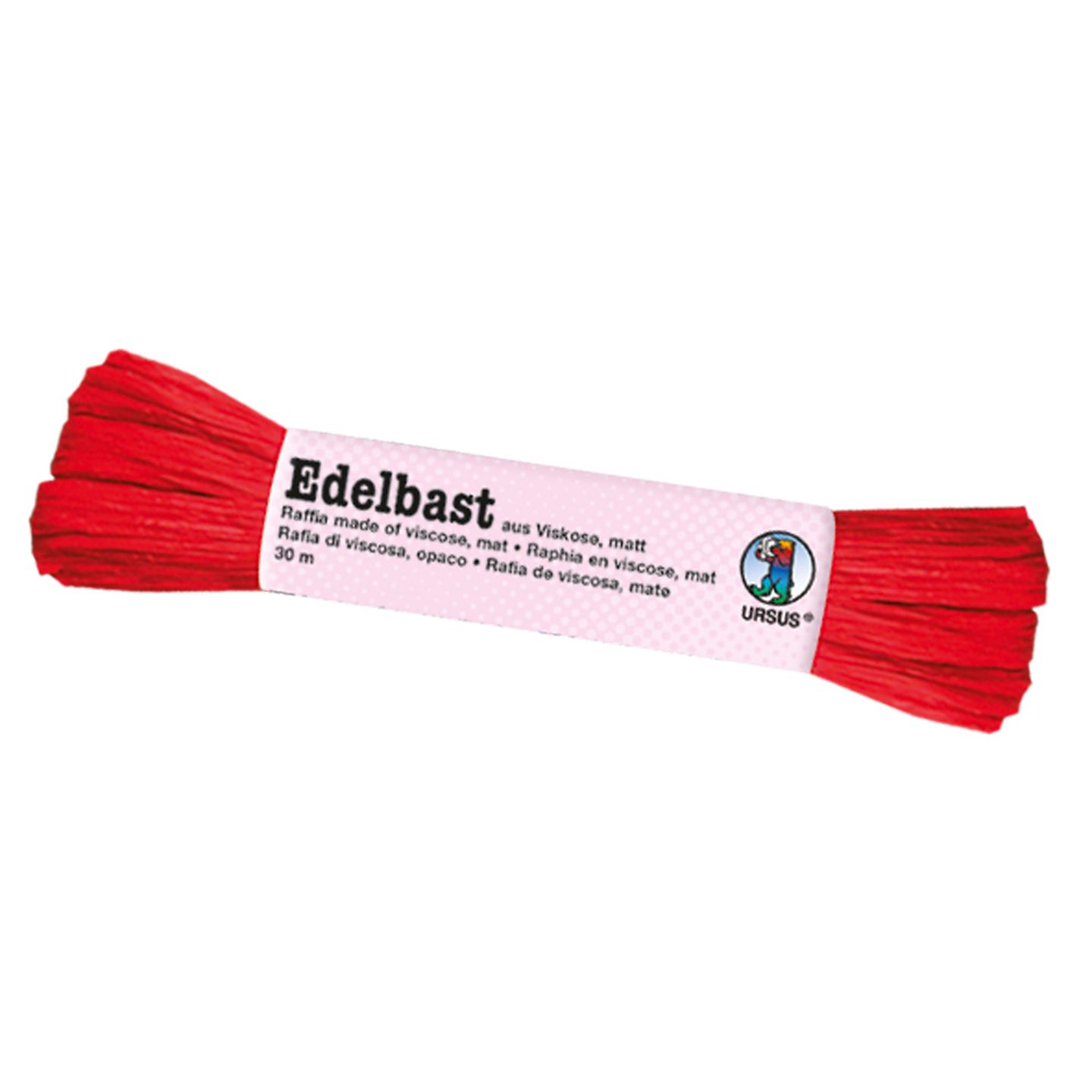 Edelbast matt 30 m, kirschrot