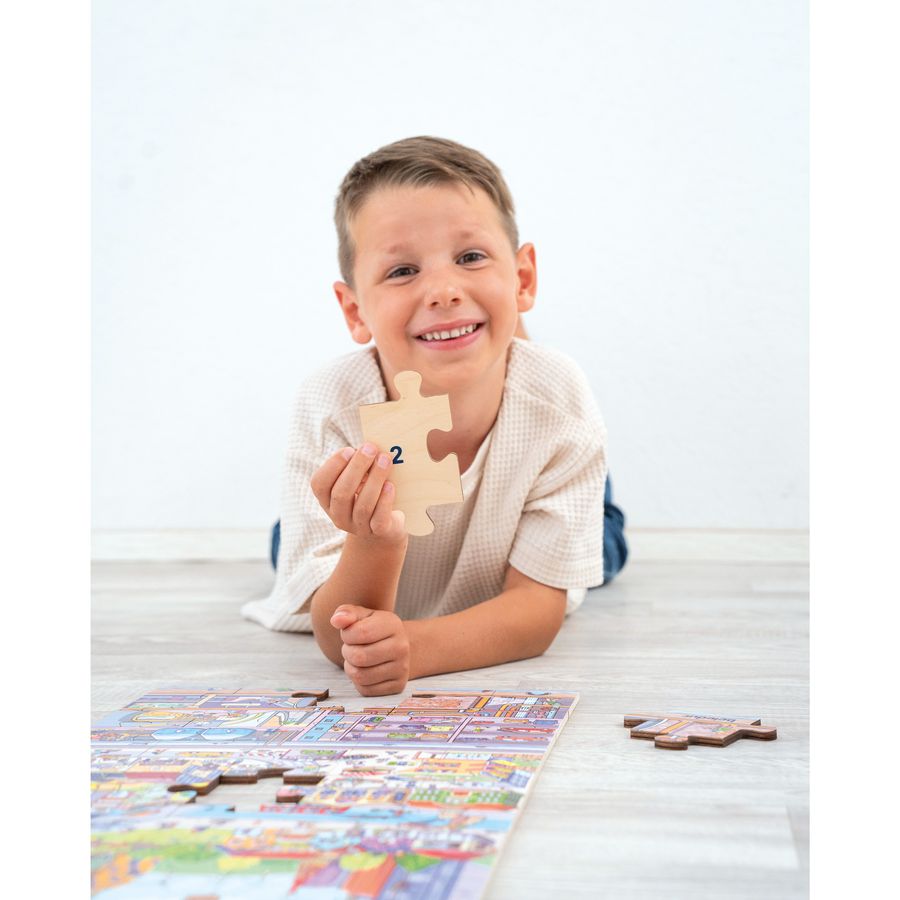 Bodenpuzzle Stadtleben 45 Teile