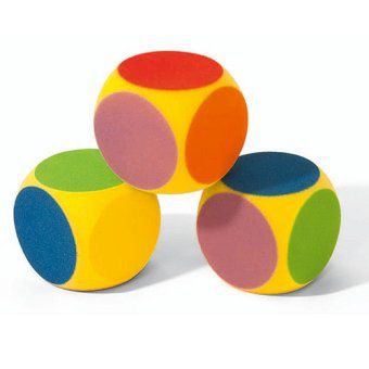 Sechs-Farben-Würfel 16 cm, 90 g