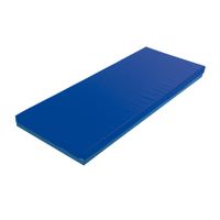Liegepolster Kunstleder/Stoff blau