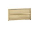 Wandbücherregal mit 2 Fächer, B 100 x H 50 x T 12,5 cm