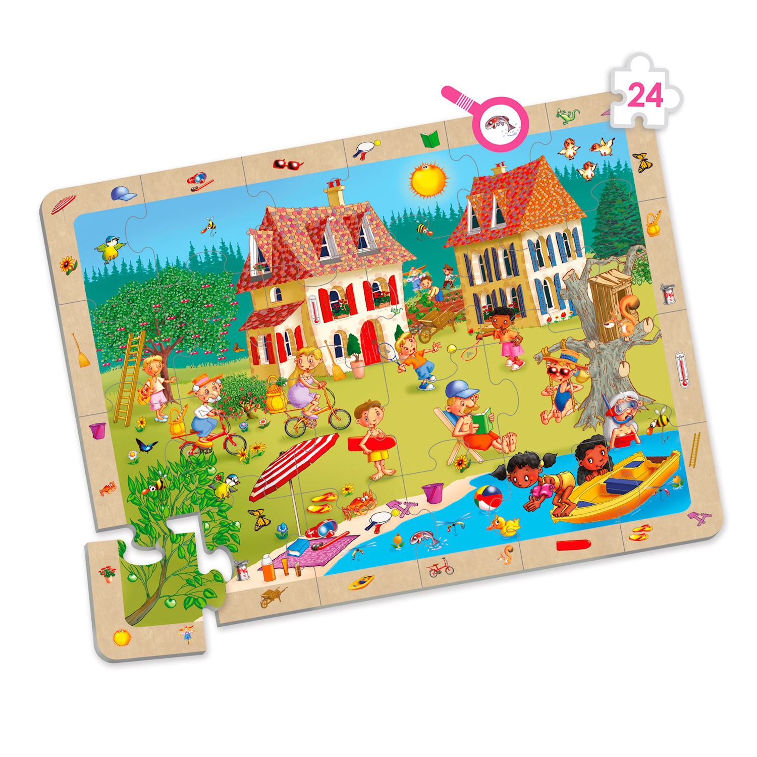 Die 4 Jahreszeiten Puzzles 4 Stück