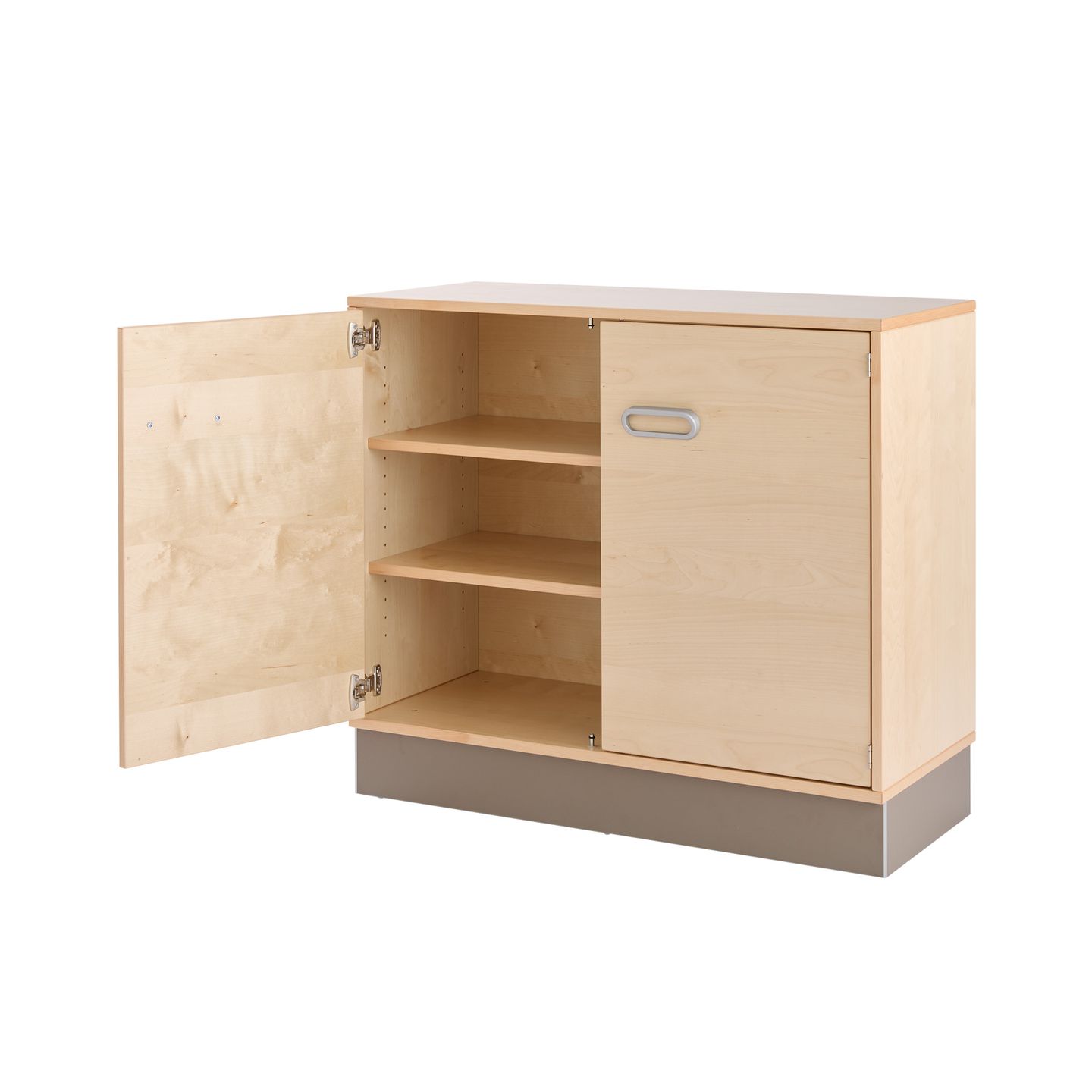Pureo Doppeltürenschrank Furnier, B 100 x H 50 x T 42 cm