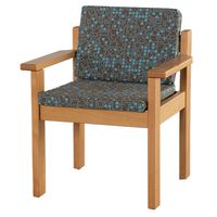 Sessel mit Polsterauflage, B 40 x H 60 x T 40 cm