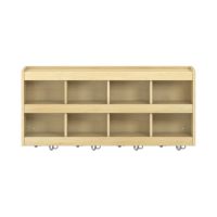 Hängeregal mit 8 Haken und 8 Fächer, B 120 x H 52,5 x T 33 cm