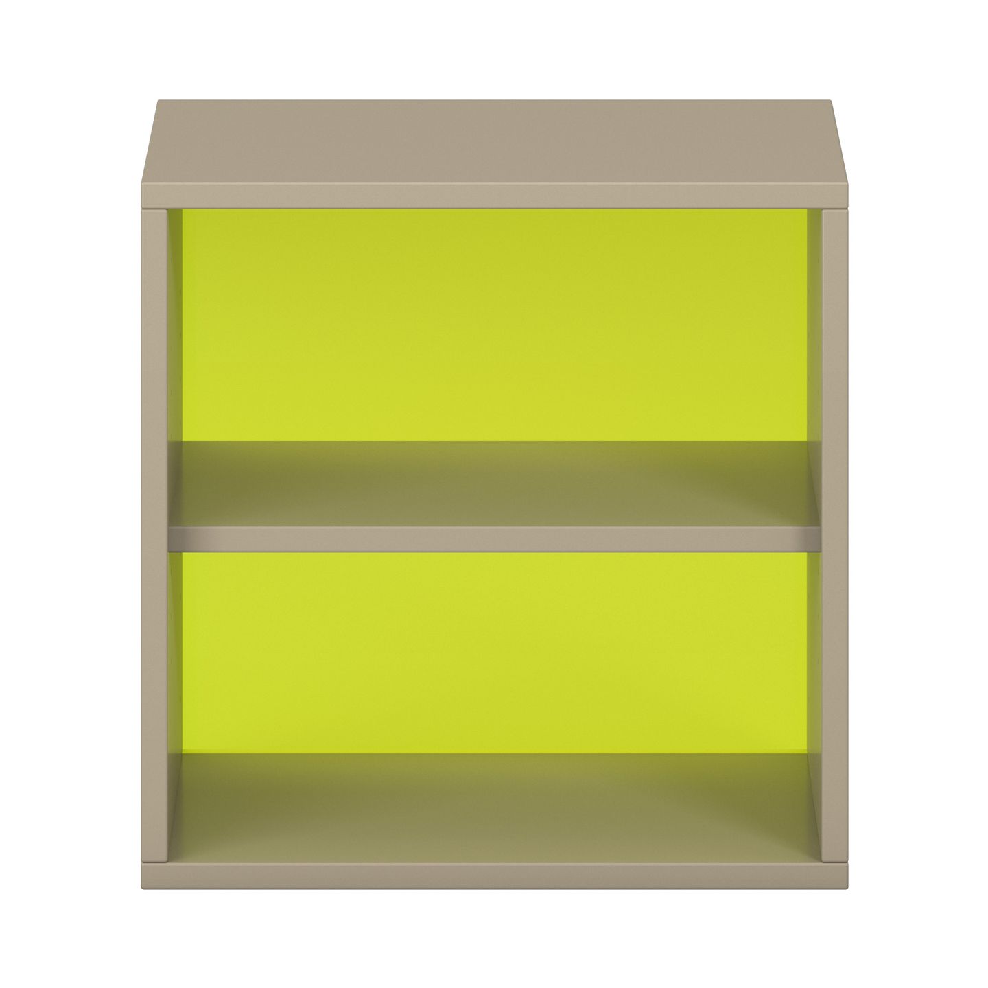 Pureo Regalschrank offen mit Acrylrückwand, Furnier, B  50 x H 50 x T 42 cm