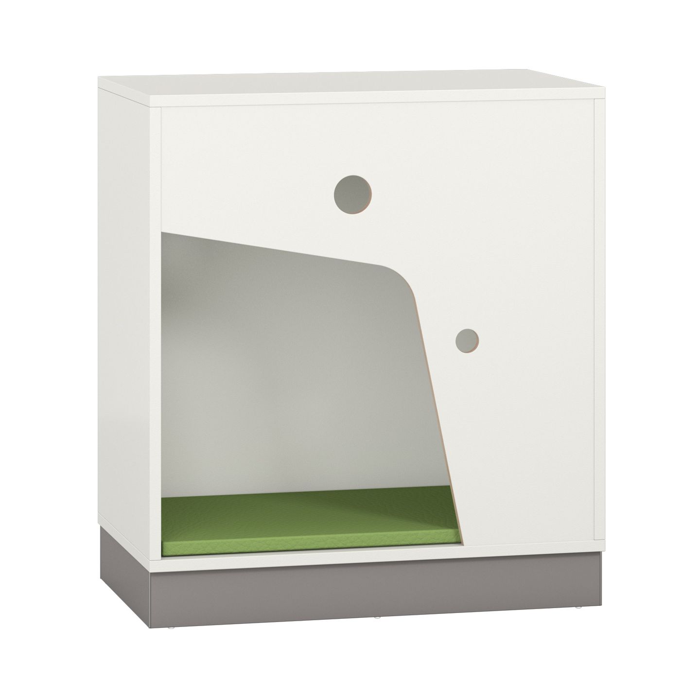 Pureo Rückzugsschrank Front rechts, B 100 x H 100 x T 60 cm