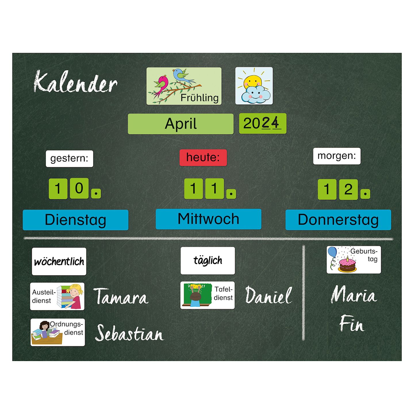 Magnetischer Kalender