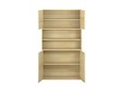 Pureo Türenschrank, mittig offen, Furnier
mit 3 Einlegeböden
B 100 x H 175 x T 42 cm