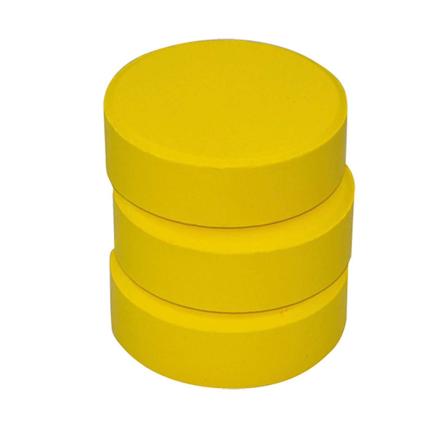 Tempera-Blöcke gelb Ø 57 mm, 6 Stk.