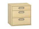 Pureo Schubkastenchrank mit 3 Schubkästen, Furnier
B 50 x H 50 x T 42 cm