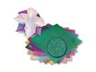 Irisierendes Papier 14 x 14 cm kristallgeprägt, 50 Blatt