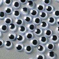 Wackelaugen rund, Ø 7 mm 100 Stk.