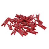 320.120.001 - Holz-Klammern 25 mm, rot 50 Stück