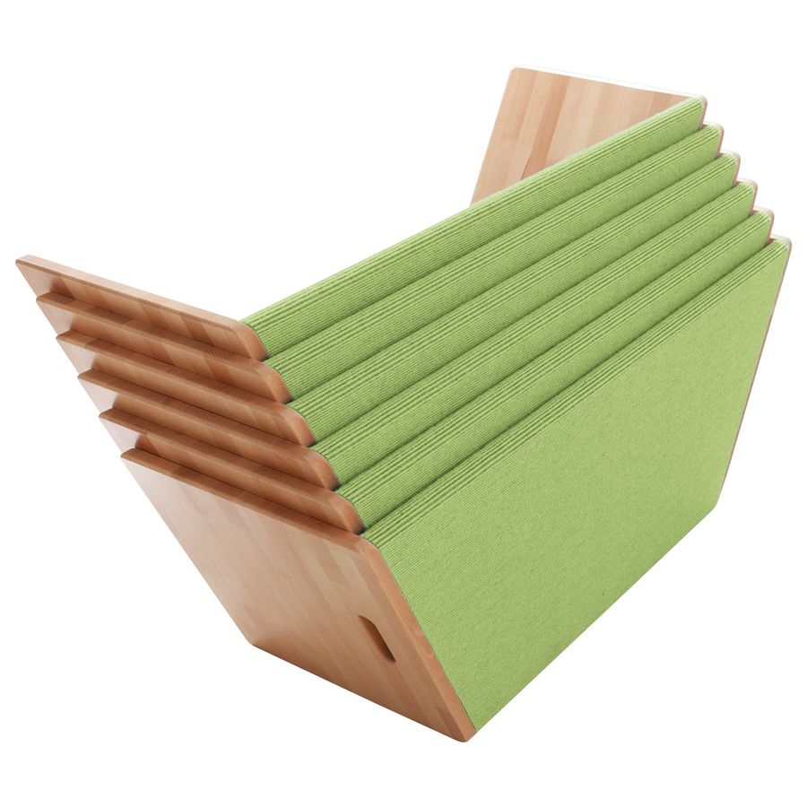 Spieltrapez mit Teppichbelag, L 133/82 x H 42 x T 46 cm