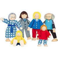 Biegepuppen Familie, 6teilig