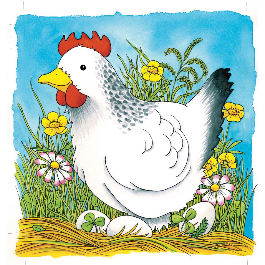 Schichtenpuzzle Huhn