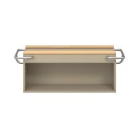 Pureo Krippenschrank mit Spiegelrückwand, Dekor, B 100 x H 40 x T 42 cm