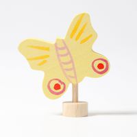 Steckfigur Schmetterling gelb