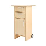 444.011.785 - Steh-Rolltisch mit 2 Schubfächer, 1 Tür