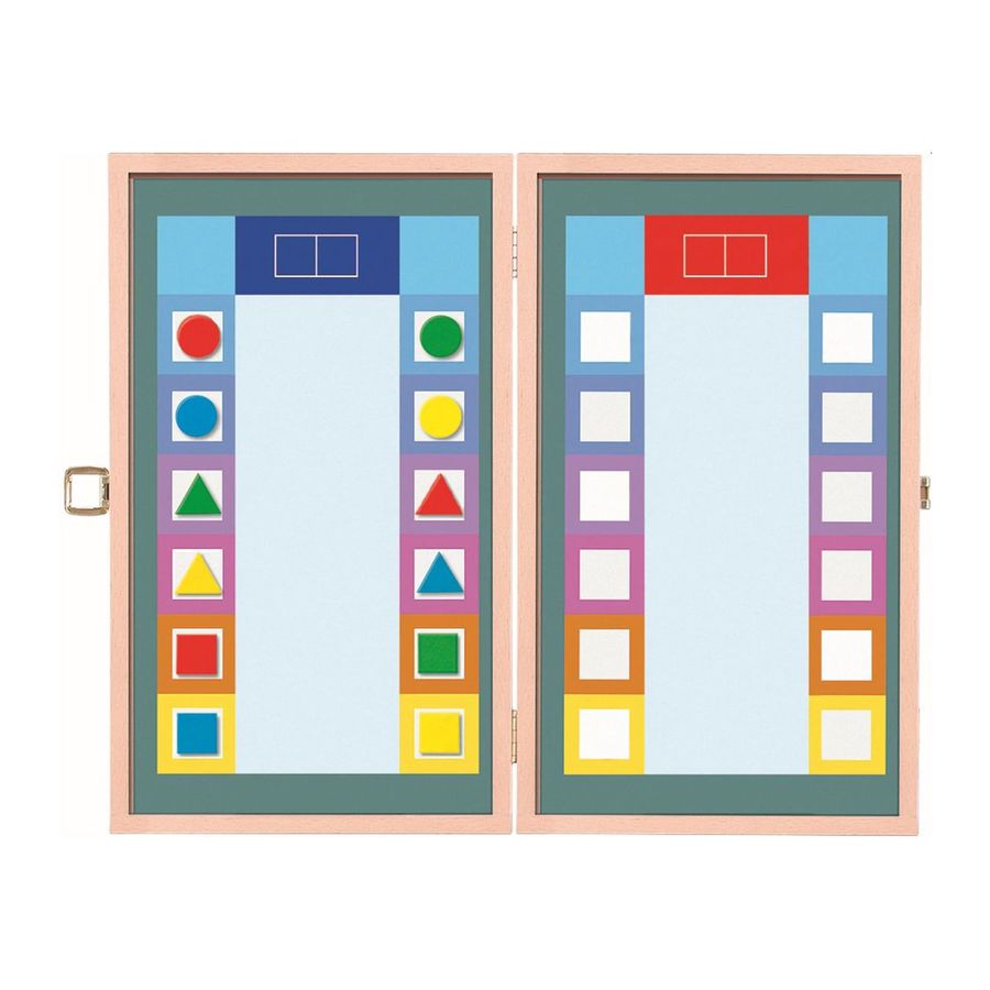 Kontrollbox für Flocards leer, aus Holz mit Magneteinsatz
