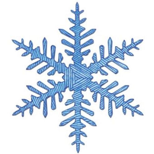 Schneeflocken-Schablonen, 12 Stück