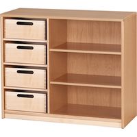 Regalschrank mit 4 Materialkästen Forminant, B 100 x H 83,6 x T 39,4 cm