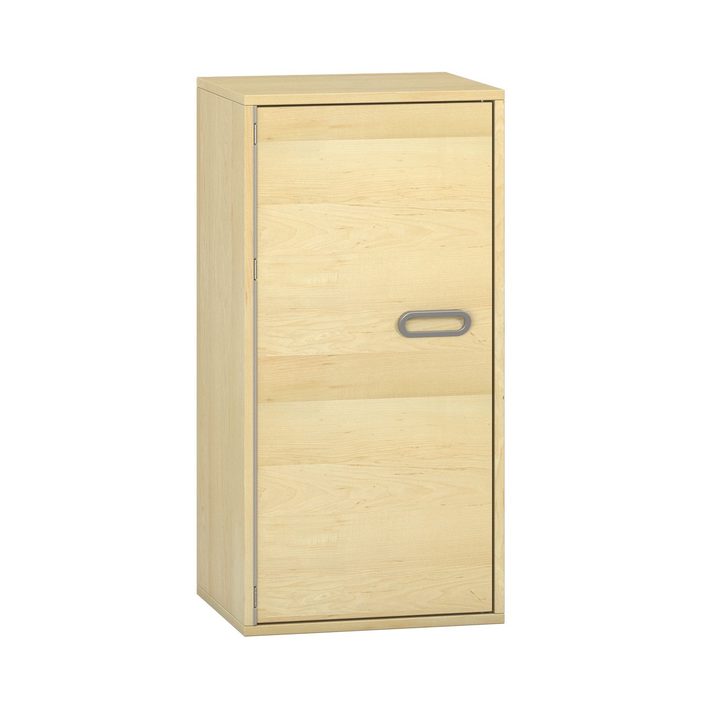 Pureo Türenschrank, Griff rechts, Scharnier links, Furnier mit 2 Einlegeböden B 50 x H 100 x T 42 cm