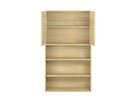 Pureo Türenschrank unten offen, Furnier
mit 3 Einlegeböden
B 100 x H 175 x T 42 cm