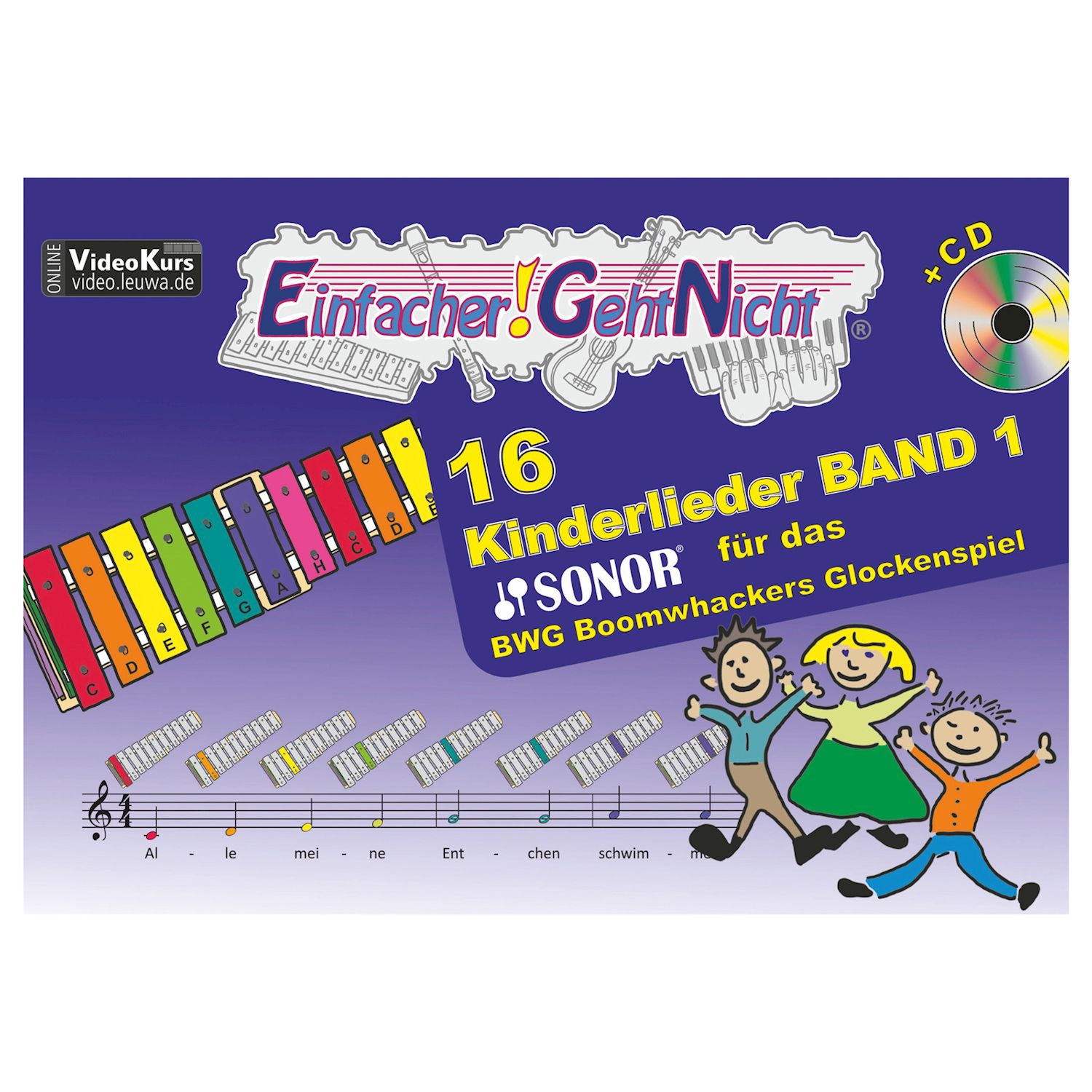 Boomwhackers Glockenspiel Liederbuch + CD