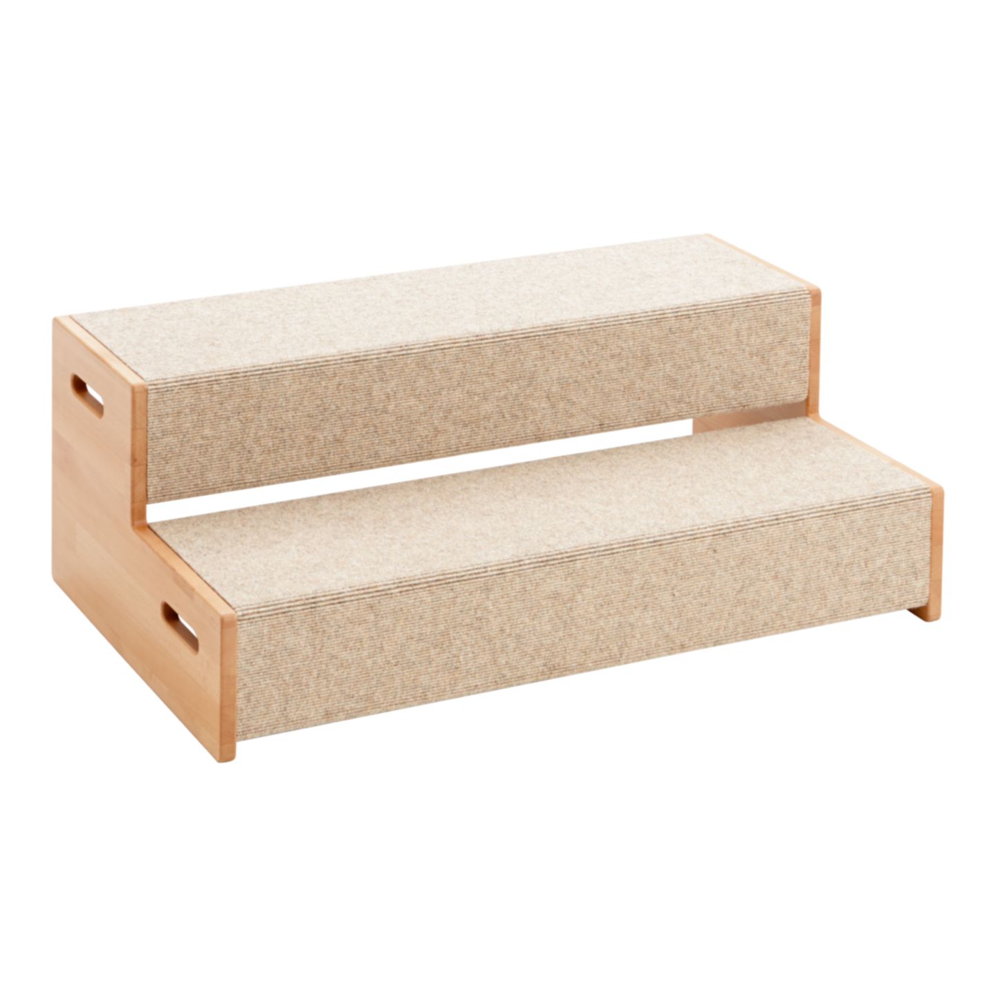 Treppe mit Teppichbelag, B 78,8 x H 22 x T 39,4 cm