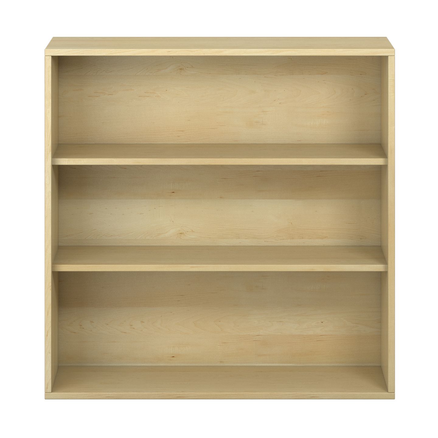 Pureo Regalschrank offen Furnier, mit 2 Einlegeböden, B 100 x H 100 x T 42 cm