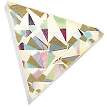 Glitzer-Prismo Dreiecksteine gold, ca. 100 Stk.