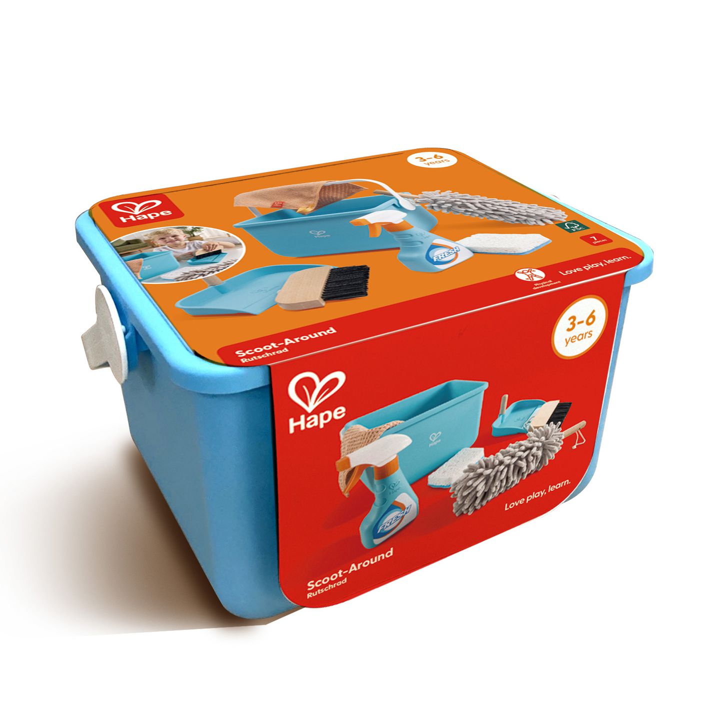 Spielzeug-Putzset mit Eimer